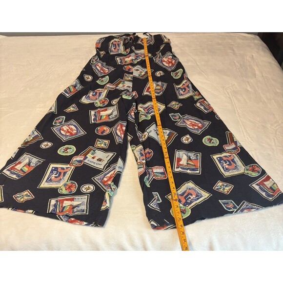 Anthropologie Celandine Linen Blend Strapless Jumpsuit Sz Lg Navy Blue - Picture 5 of 9